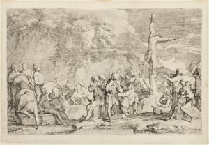 Polycrates'in Çarmıha Gerilmesi by Salvator Rosa
