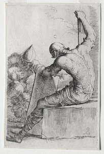 Heykelcik Serisi: Heykelcik, 1656-57. by Salvator Rosa