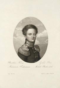 Rusya Büyük Dükü Michael Pavlovich 1798-1849, 1814 by Salvatore Cardelli