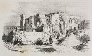 Louis IX'un Mısır, Mansura'da hapsedildiği ev, Poliorama Pittoresco'dan Salvatore Puglia tarafından litografi, n 9, Ekim 5 by Salvatore Puglia