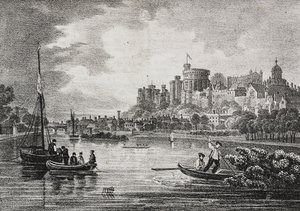 Windsor Kalesi'nin görünümü, İngiltere, Birleşik Krallık, Poliorama Pittoresco'dan Salvatore Puglia tarafından litografi, n 32, 15 Mart by Salvatore Puglia