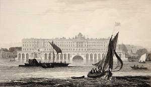 W.B. tarafından oyulmuş Thames Nehri