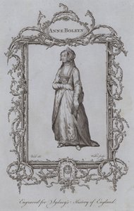 Anne Boleyn (gravür) by Samuel (after) Wale