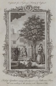 Piskopos Gardiner, Bahçede Henry VIII ile yürüyen Catherine Parr