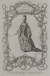 Kraliçe Charlotte (gravür) by Samuel (after) Wale