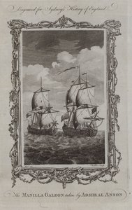 Amiral Anson tarafından alınan Manilla Galeon (gravür) by Samuel (after) Wale
