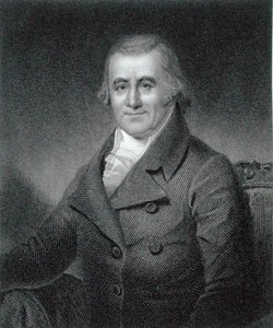 Caspar Wistar (1761-1818), William G. Jackman (fl.c.1841-60) tarafından oyulmuş (gravür) by Samuel Bell (after) Waugh