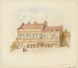 Forth House - Önden Görünüm (kağıt üzerinde kalem ve wc) by Samuel Bilston