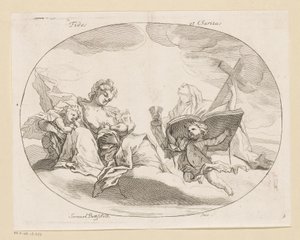 Fides (İnanç) ve Charitas (Aşk) Fides et Charitas (nesne üzerindeki başlık) Çeşitli tasarımlar (seri başlığı) Opera Varia Historica, Poetica & Iconologica (dizi adı)