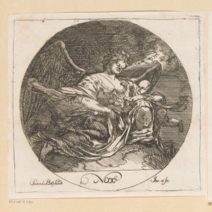 Nox (Gece) Nox (nesne üzerindeki başlık) Günün Dört Zamanı (dizi başlığı) Çeşitli tasarımlar (seri başlığı) Opera Varia Historica, Poetica & Iconologica (dizi adı)