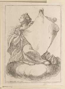Elinde bir bez olan kadın Çeşitli tasarımlar (seri başlığı) Opera Varia Historica, Poetica & Iconologica (dizi adı)