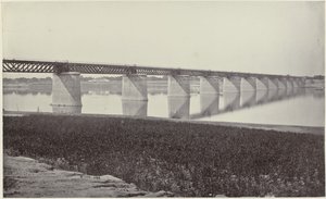 Allahabad'daki Yamuna üzerindeki demiryolu köprüsü Jumna'daki demiryolu köprüsü (orijinal başlık)
