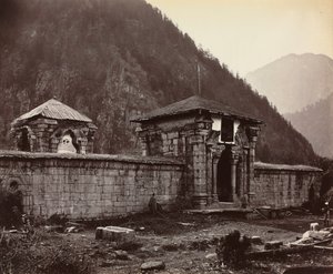 Naveshera Tapınağı, Keşmir, Hindistan by Samuel Bourne