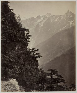 İsimsiz [yamaç ve dağlar], c. 1865. by Samuel Bourne