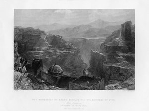 Santa Saba Mar Saba Manastırı, İsrail, 1841.