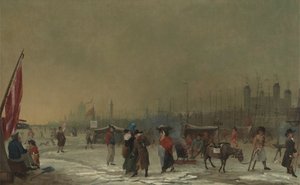 Thames üzerinde don by Samuel Collings