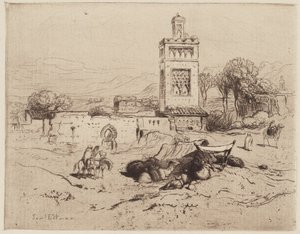Cami Harabeleri, Tlemcen, Cezayir by Samuel Colman