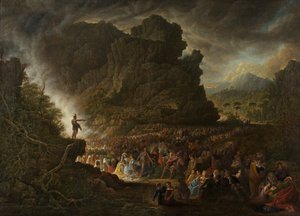 Vahşi Doğada Vaaz Veren Aziz John by Samuel Colman