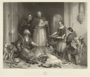 Eski Zamanda Bolton Manastırı. by Samuel Cousins