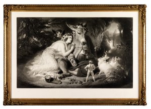 Yaz Gecesi Rüyası (mezzotint)