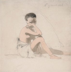 Korah Oturan Kız by Samuel Daniell