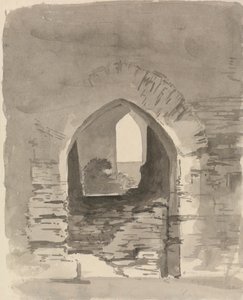 Yıkık Bir Binaya Kemerli Giriş by Samuel Davis