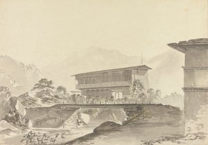 Tassisudon yakınlarında [Tashicho Dzong] by Samuel Davis