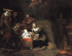 Mesih Çocuğunun Hayranlığı by Samuel van Hoogstraten