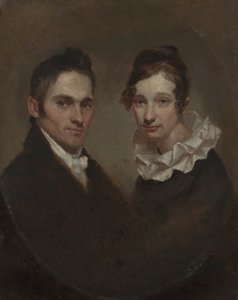 Muhterem Hiram Bingham ve Sybil Moseley Bingham (1789) by Samuel Finley Breese Morse