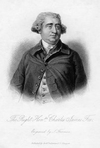Charles James Fox 1749-1806, Whig devlet adamı, 19. yüzyıl.