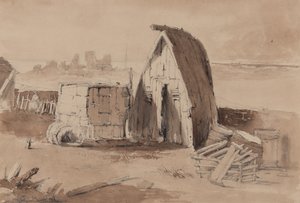 The Beach at Hastings (kalem, fırça ve kağıt üzerinde yıkayın) by Samuel Gillespie Prout