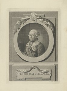 Peter von Biron 1724-1800, Courland Dükü ve Semigallia, 1781. by Samuel Gottlieb Kuetner