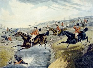 Charles Hunt tarafından kazınmış Grand Leicestershire Fox Hunt, plaka 2 by Samuel Henry (after) Alken