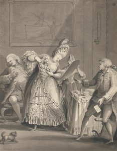 Paris'teki İngiliz Leydi by Samuel Hieronymus Grimm