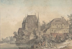 Nehir kenarındaki bir Köyün görünümü, 1766.