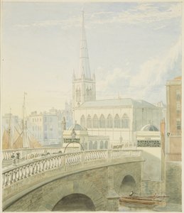 Bristol Köprüsü ve St. Nicholas Kilisesi by Samuel Jackson
