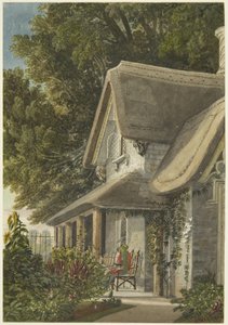 The Lodge, Broomwell House, Brislington, c.1824 (kağıt üzerine kalem ve suluboya) by Samuel Jackson