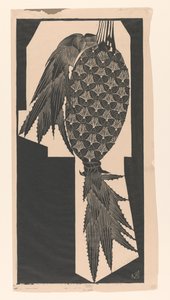 Ananas (nesne üzerindeki orijinal başlık) by Samuel Jessurun de Mesquita (signed by artist)