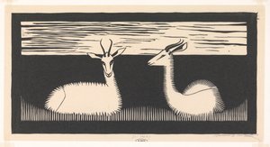 iki ceylan by Samuel Jessurun de Mesquita (signed by artist)