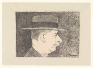kendi kendine portre by Samuel Jessurun de Mesquita (signed by artist)