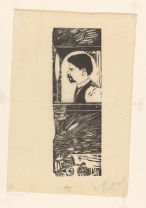 kendi portre by Samuel Jessurun de Mesquita (signed by artist)