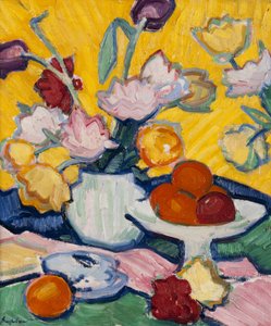 Çanak Çömlek Vazoda Laleler, 1910-14