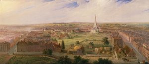 Aziz Philip Kilisesi Kubbesinden Birmingham, 1821