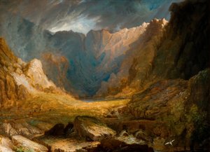 Llyn Idwal, Kuzey Galler, 1810-1850.