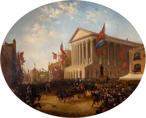 Cambridge Dükü Belediye Binasından Ayrılırken, Birmingham, 1857.