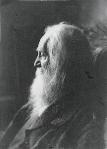 Walt Whitman, Camden, N.J., c. 1891. by Samuel Murray