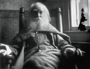 Walt Whitman, Camden, N.J., c. 1891. by Samuel Murray