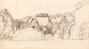 Shoreham'da Eski Bir Ahır by Samuel Palmer