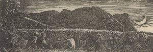 Hilal Altında Hasat by Samuel Palmer