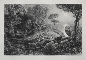 Moeris ve Galatea by Samuel Palmer